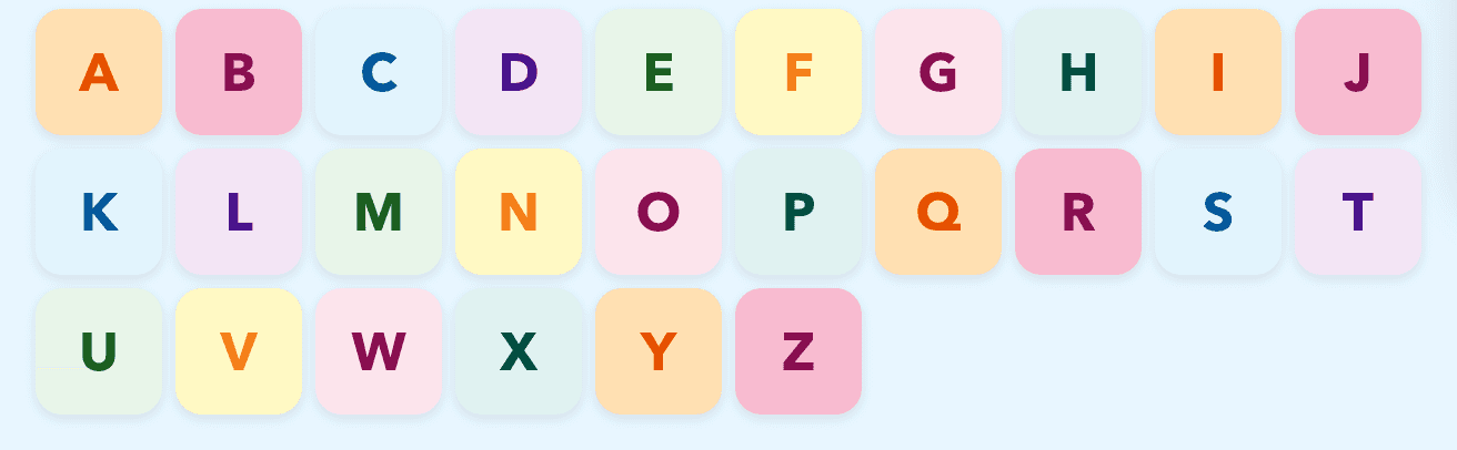 Tap a Letter